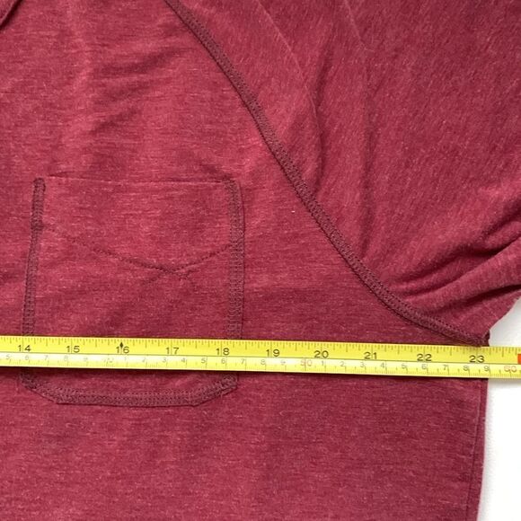 L.L.Bean Polo Shirt Men’s Maroon Collared Short Sleeve Logo Size L-Reg - Picture 3 of 6